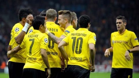 欧冠联赛阶段第7轮热刺2-0十人多特热刺积14分位居第4