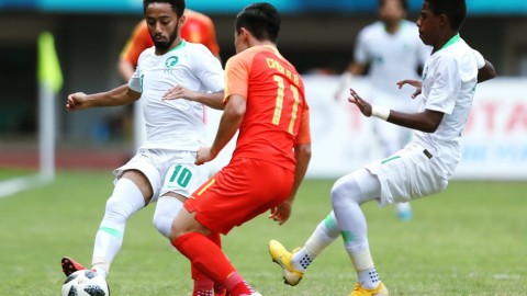中国U23与叙利亚U23热身赛1-1平局 张玉宁破门